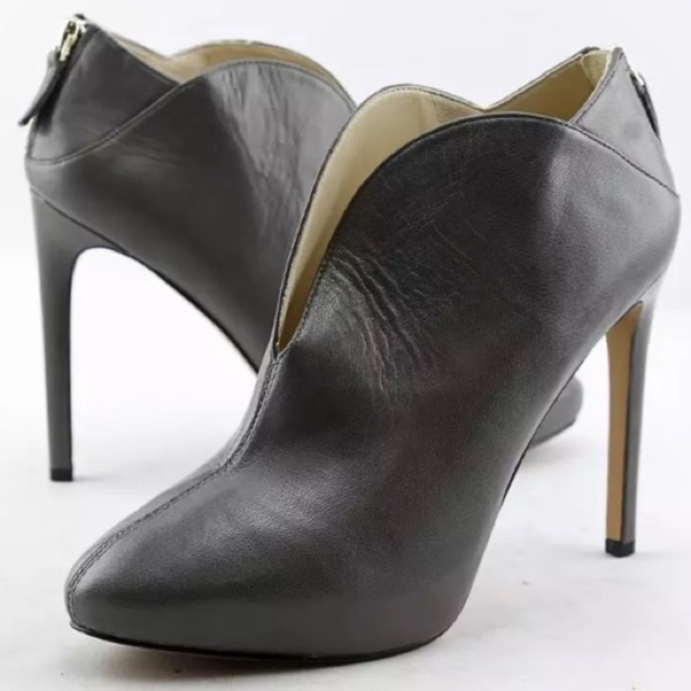 Nine West Nero Women Gray Bootie Sz 9.5
